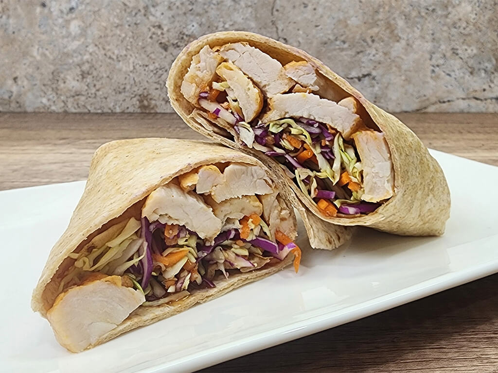 Teriyaki Turkey Wrap w/ Asian Slaw