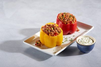 Ground Turkey Stuffed Peppers