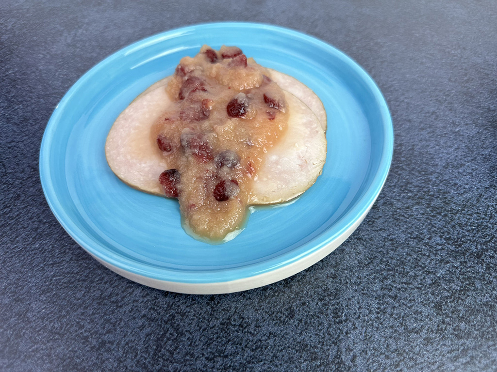 Cran-Apple Sauce Over Turkey