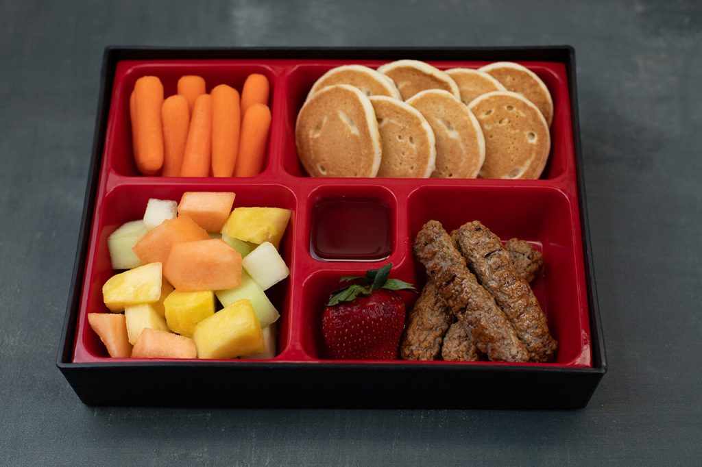 Turkey Sausage and Pancake Brunch Bento Box