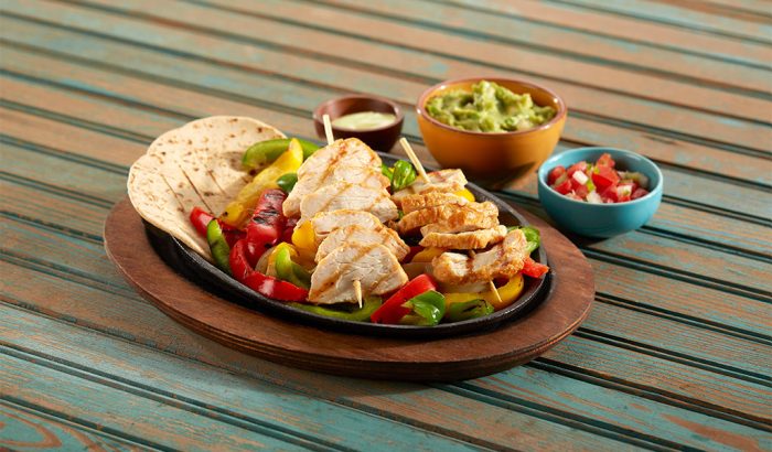 Grilled Fajita Turkey Skewers with Avocado Crema image