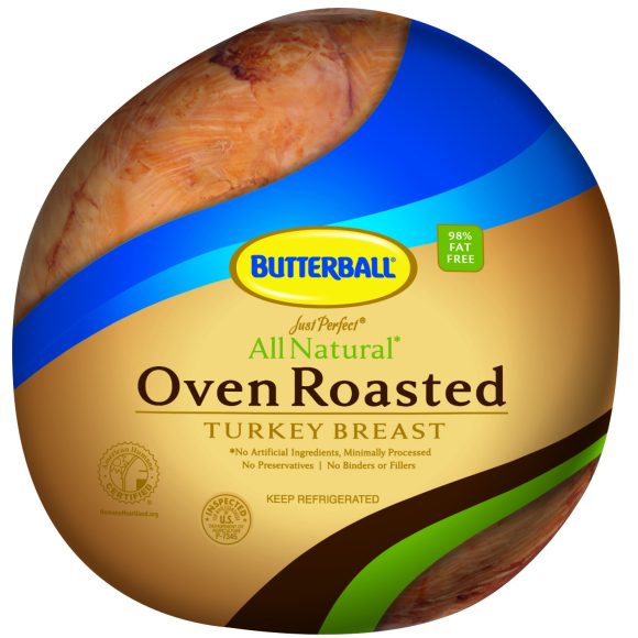Just Perfect Handcrafted All Natural* Oven Roasted Turkey Breast