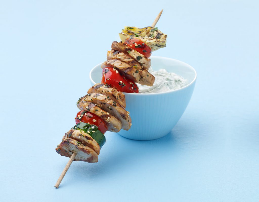 Grilled Sesame Turkey Kebab