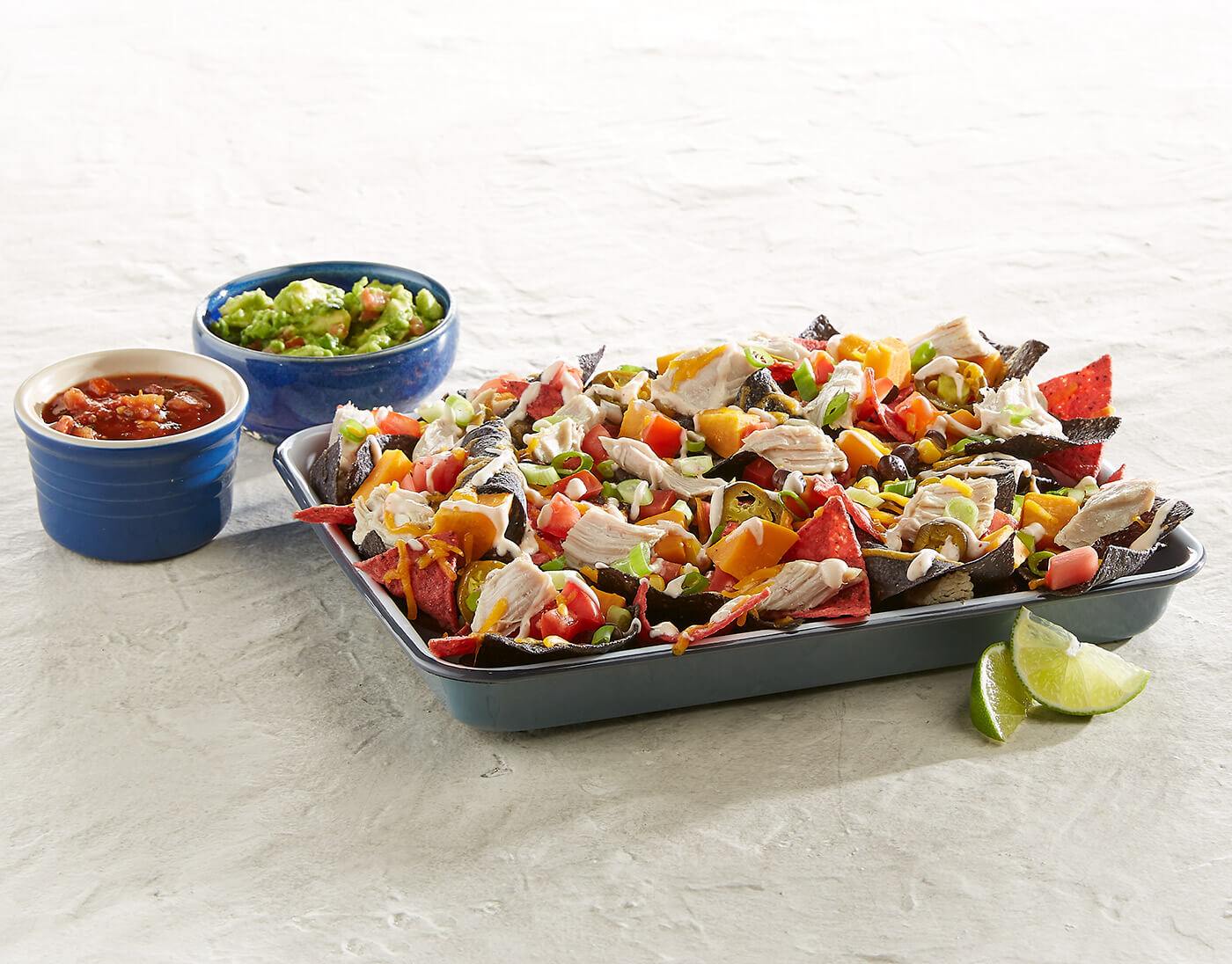 Loaded Turkey Nachos with Tajin Crema image