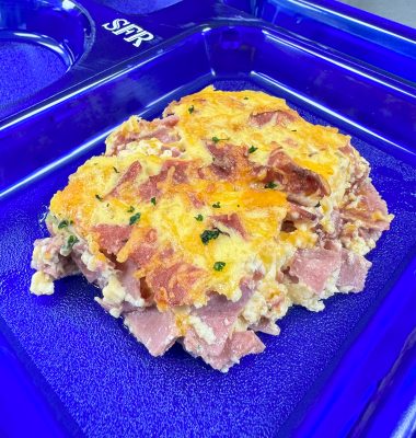 Turkey Bacon, Egg & Cheese Breakfast Casserole