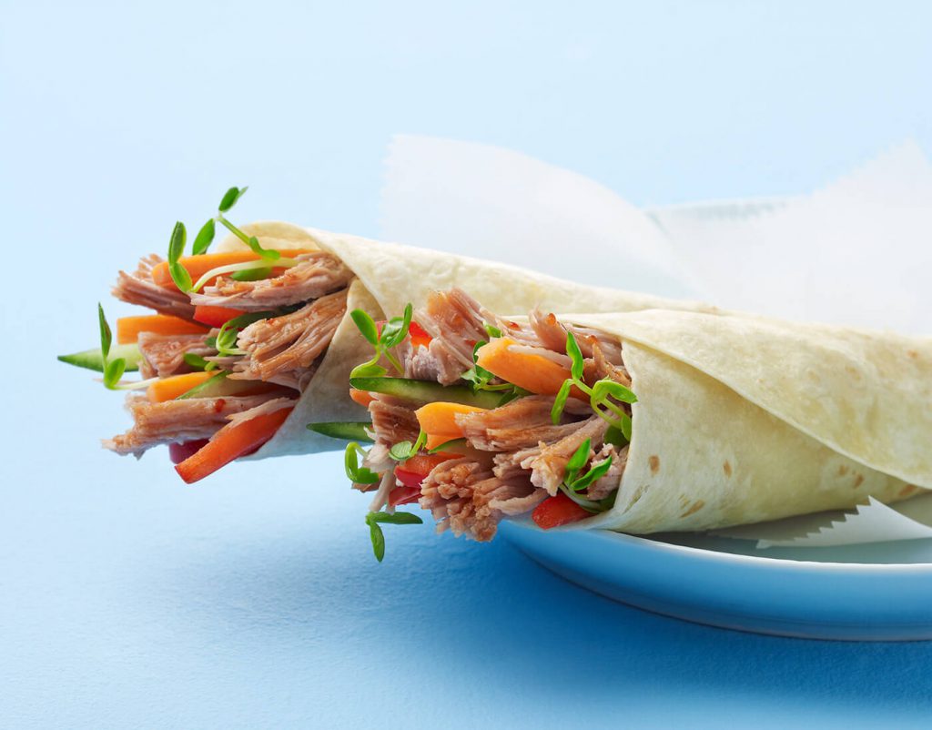 Tangy Asian BBQ Wrap
