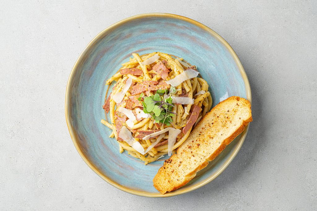 Carbonara with Turkey Bacon
