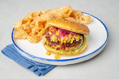 Mexican Street-Style Turkey Burger
